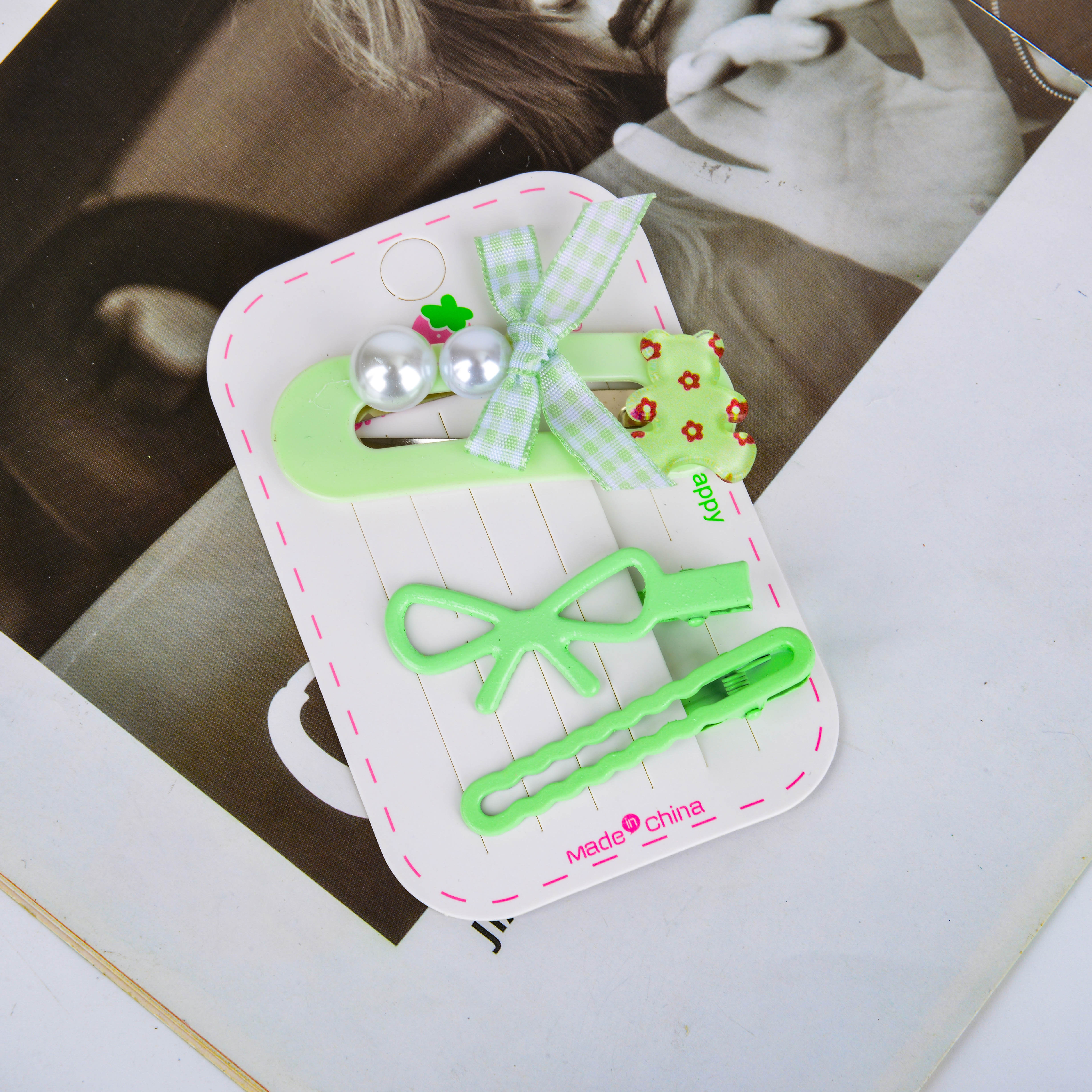 Pearl ribbon BB clip Specification image