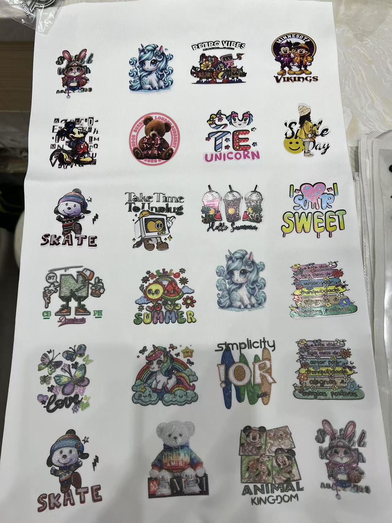 闪粉烫标硅胶高周波烫标烫画商标辅料详情图7