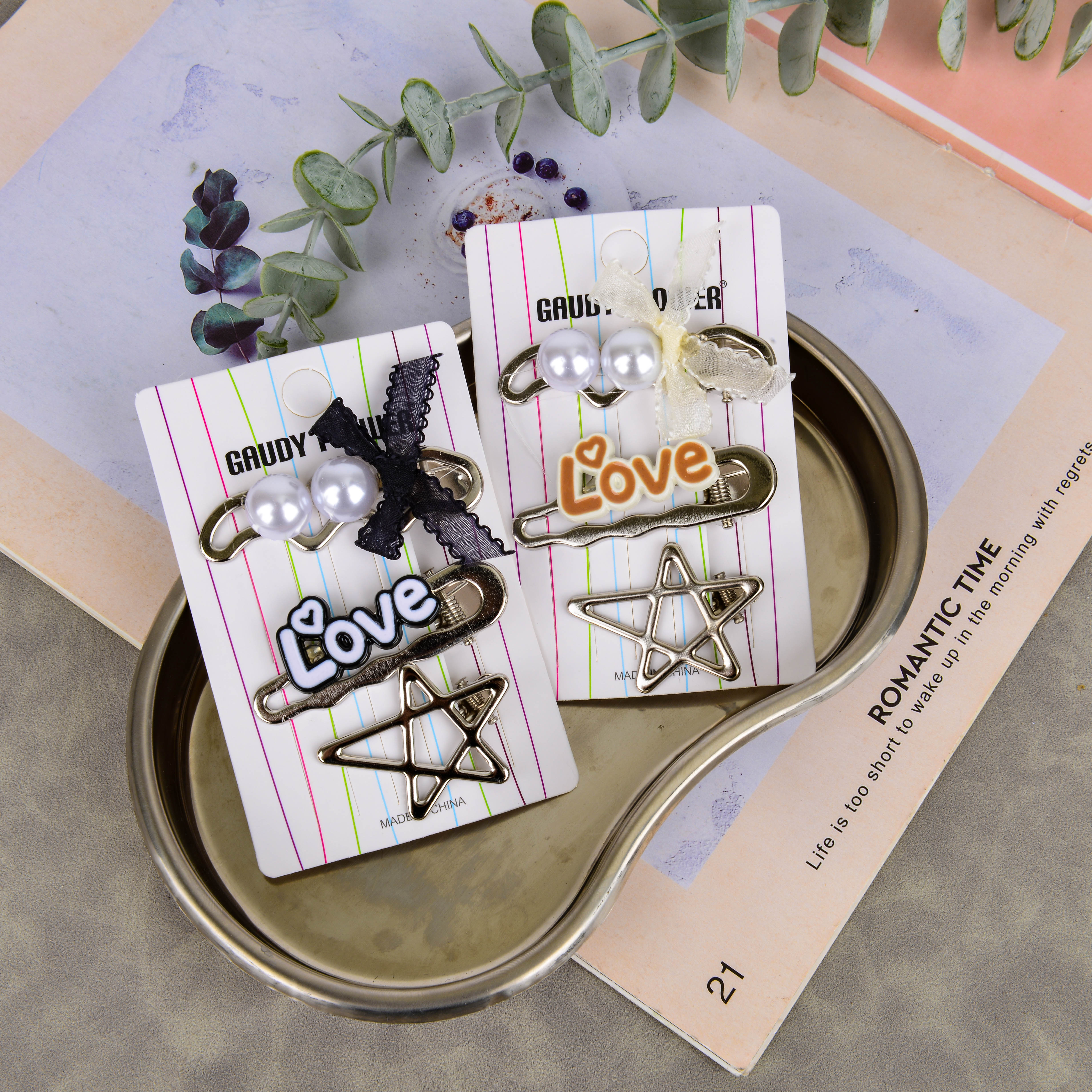 Children's special scratch-and-drill hair clip, anti-slip, durable, cute and fashionable hair accessory. The scratch-and-drill hair clip is designed as one Item Picture