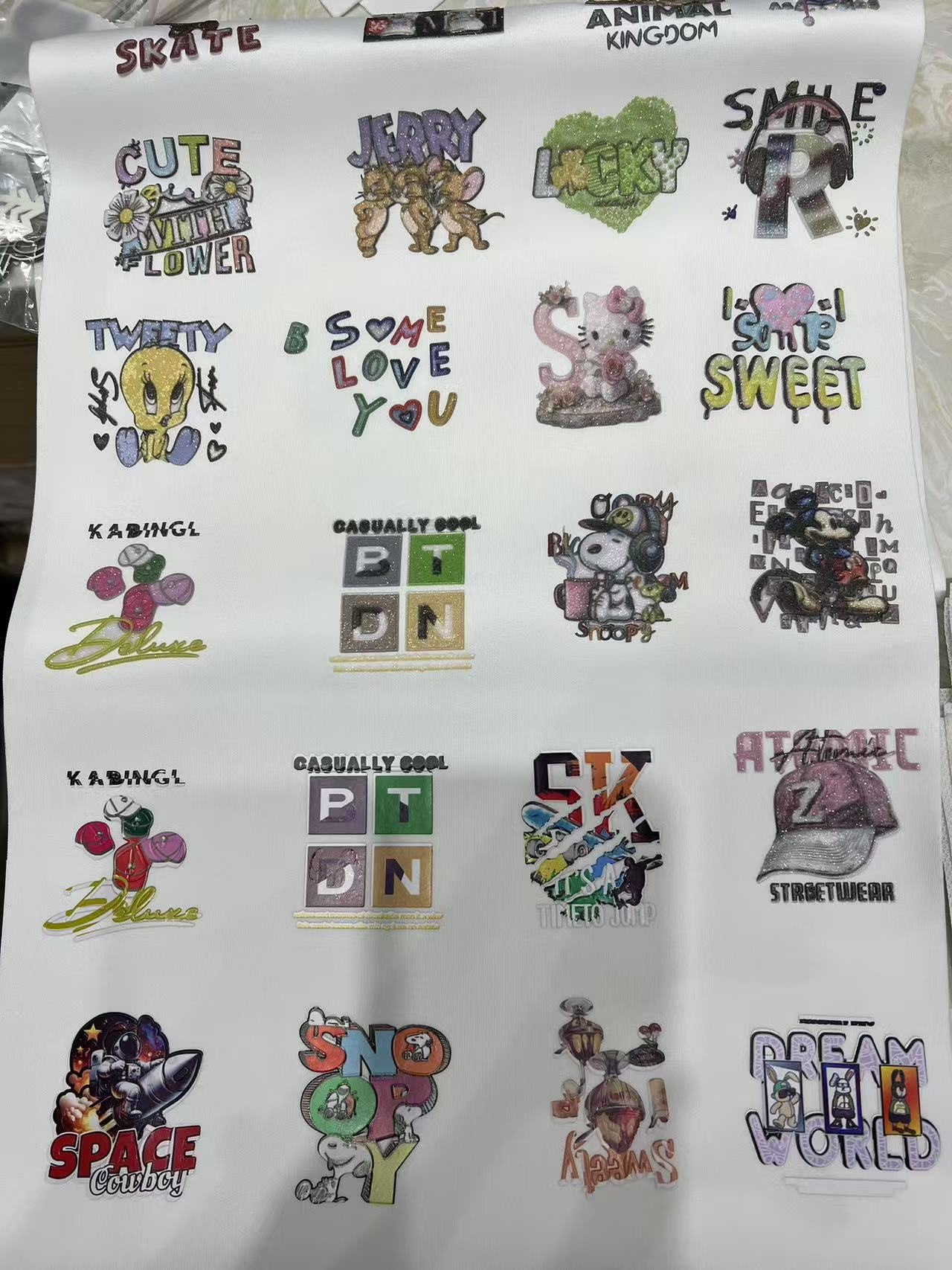 闪粉烫标硅胶高周波烫标烫画商标辅料细节图