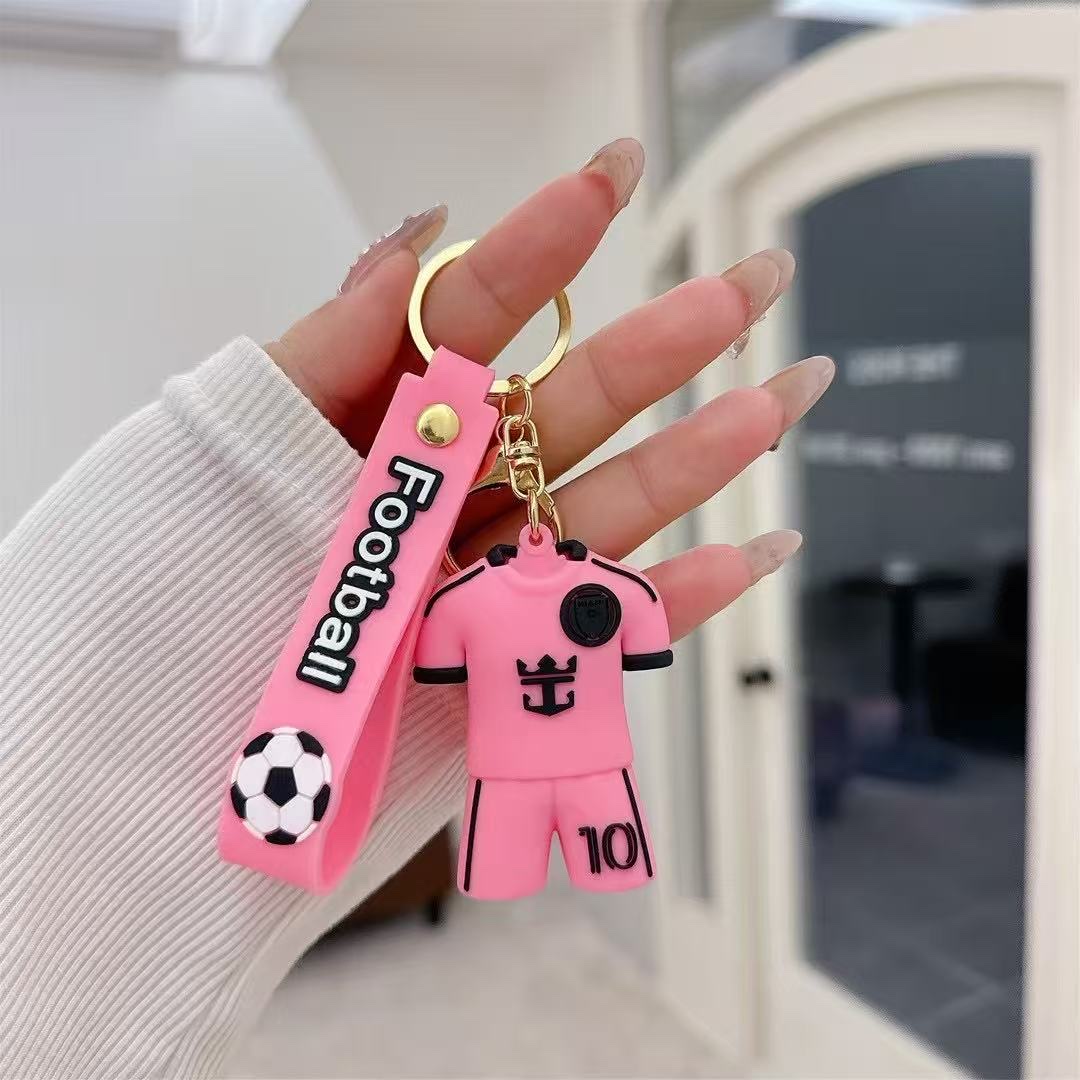 跨境球星c罗钥匙扣卡通梅西钥匙扣 公仔挂饰包包汽车钥匙链小礼物