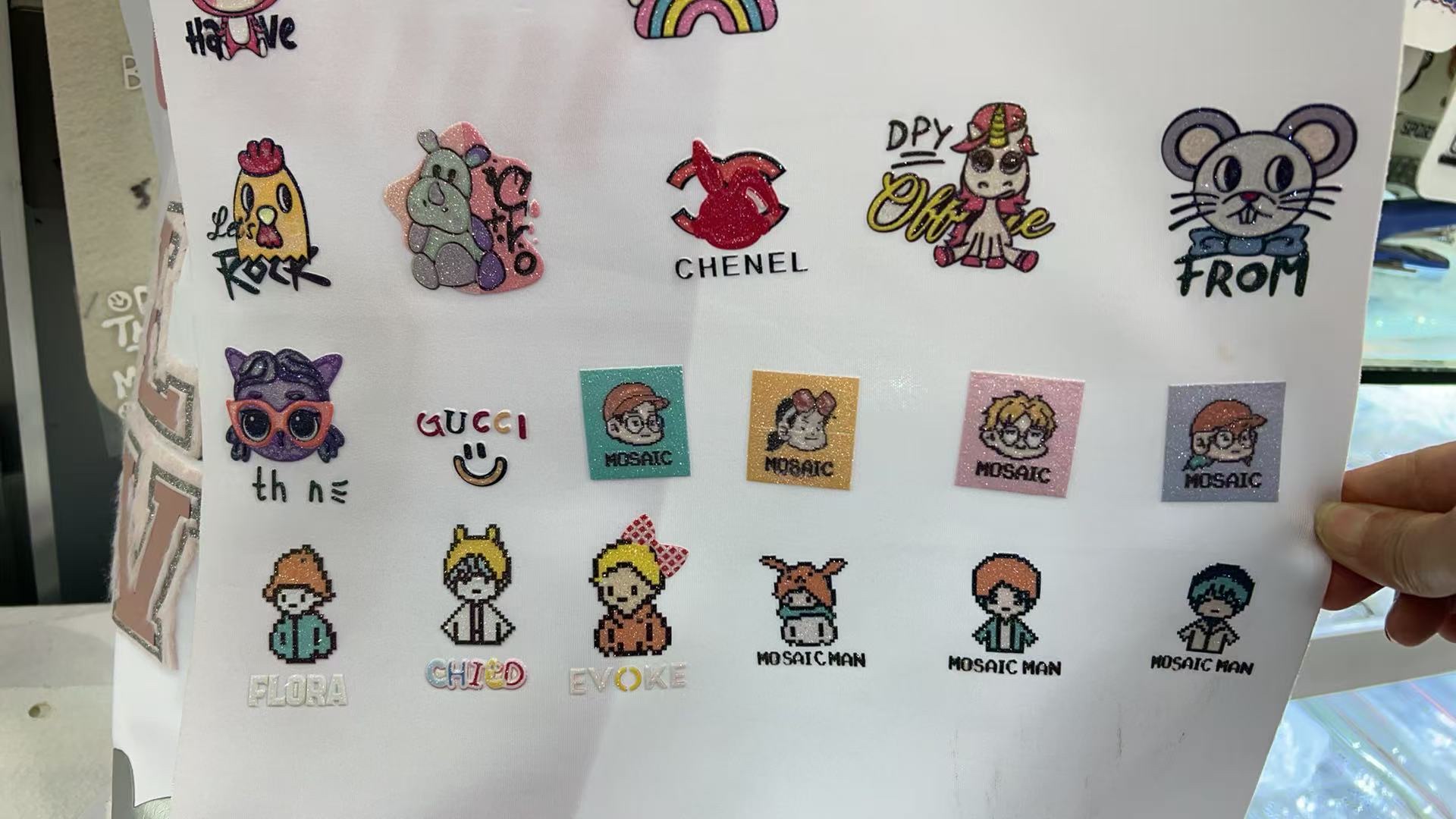 闪粉烫标硅胶高周波烫标烫画商标辅料详情图10