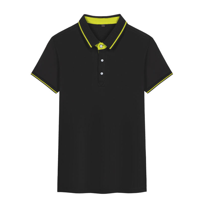 Cross-border classic fringed ice silk new short-sleeved lapel polo for both men and women, fashionable and casual polo for both men and women, simple and comfortable short-sleeved trendy polo detail image 11