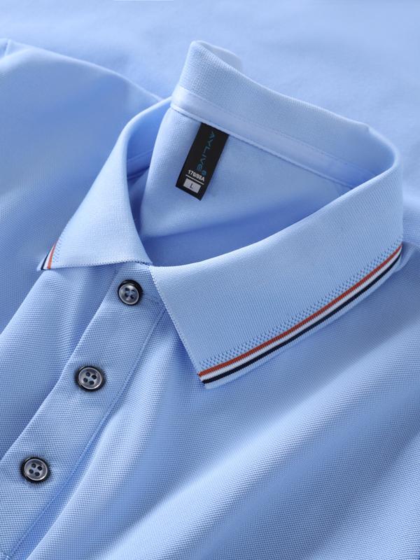 Cross-border ice Sensation Solona color-block lapel new short-sleeved lapel polo for both men and women, fashionable and casual polo for both men and women, simple and comfortable short-sleeved trendy polo detail image 9