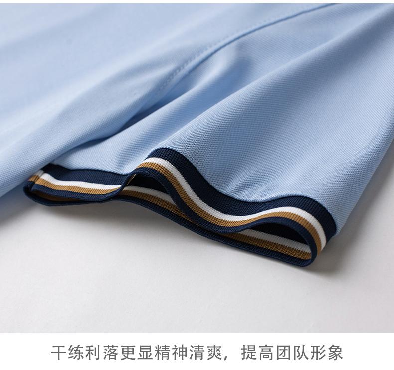 Cross-border wide jacquard fringe lapel new short-sleeved lapel polo for both men and women, fashionable and casual polo for both men and women, simple and comfortable short-sleeved trendy polo detail image 6