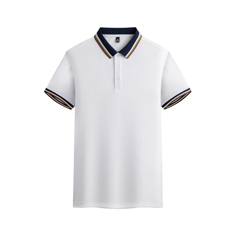 Cross-border wide jacquard fringe lapel new short-sleeved lapel polo for both men and women, fashionable and casual polo for both men and women, simple and comfortable short-sleeved trendy polo detail image 17