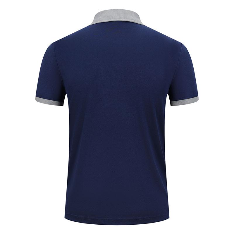 Cross-border color-blocking sporty new short-sleeved lapel polo for both men and women, fashionable and casual polo for both men and women, simple and comfortable short-sleeved trendy polo detail image 11