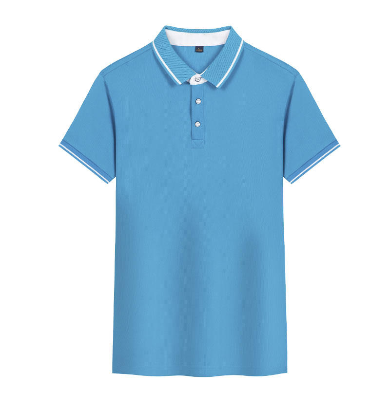 Cross-border classic fringed ice silk new short-sleeved lapel polo for both men and women, fashionable and casual polo for both men and women, simple and comfortable short-sleeved trendy polo detail image 6