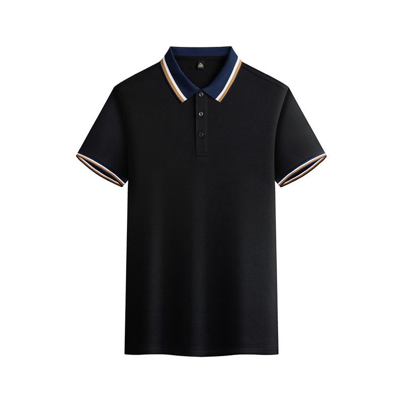 Cross-border wide jacquard fringe lapel new short-sleeved lapel polo for both men and women, fashionable and casual polo for both men and women, simple and comfortable short-sleeved trendy polo detail image 20