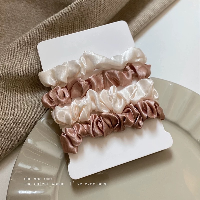 French large intestine hair band, women's spring and summer hair tie, ponytail hair tie, high elasticity and durable rubber band, high-end hair accessory detail image 9