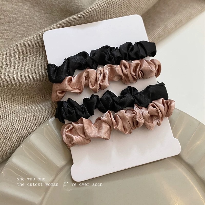 French large intestine hair band, women's spring and summer hair tie, ponytail hair tie, high elasticity and durable rubber band, high-end hair accessory detail image 10