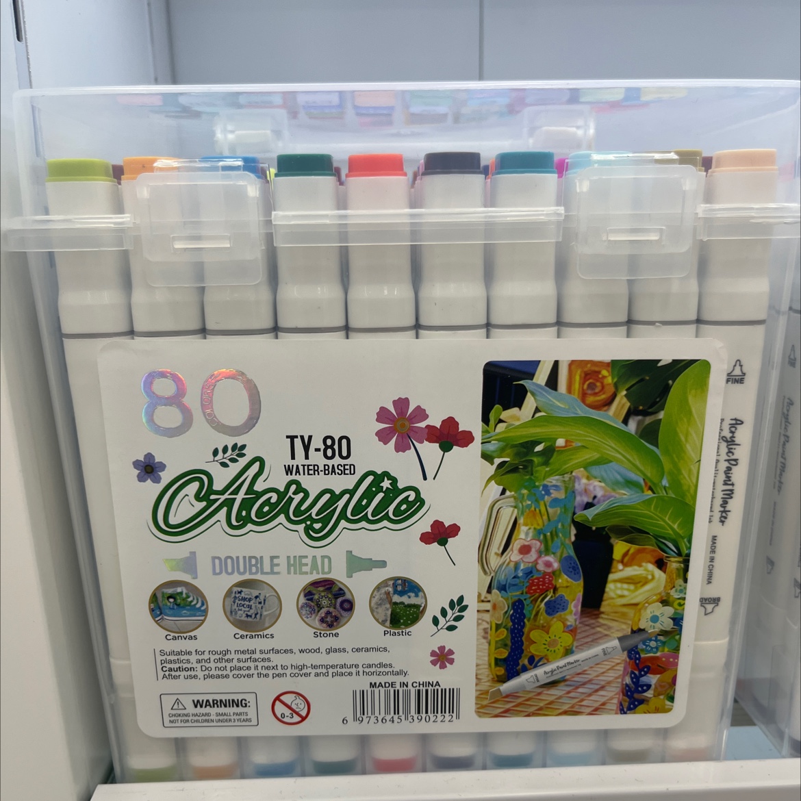 双头丙烯马克笔防水不透色 叠色学生DIY绘画马克笔创意涂鸦马克笔