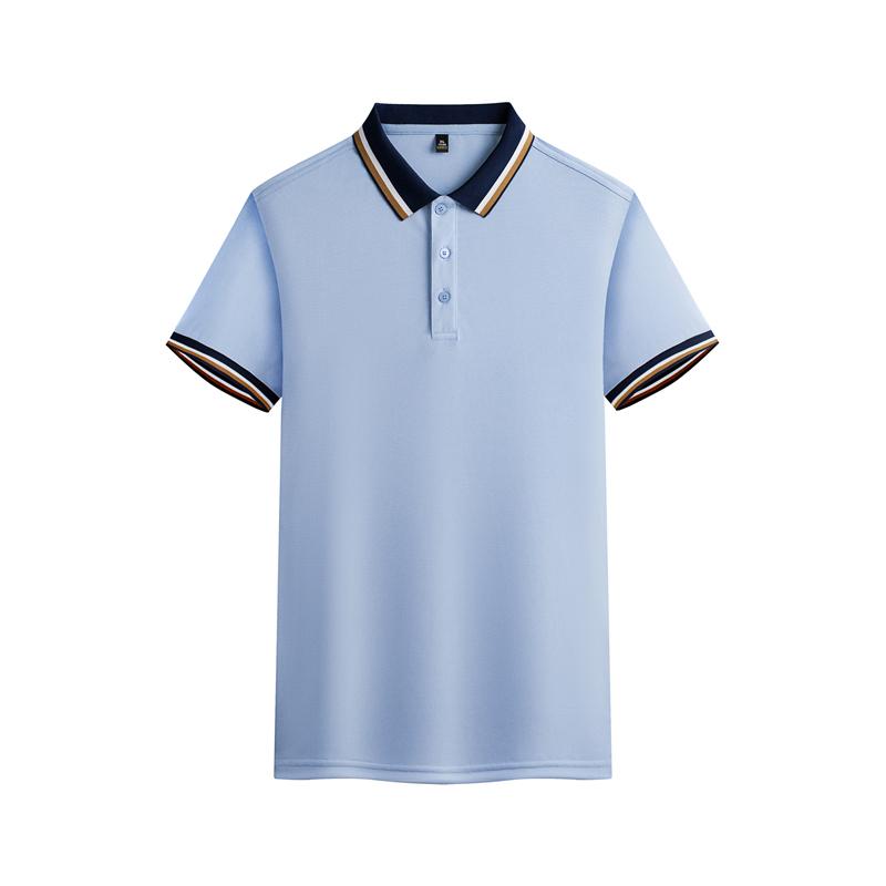 Cross-border wide jacquard fringe lapel new short-sleeved lapel polo for both men and women, fashionable and casual polo for both men and women, simple and comfortable short-sleeved trendy polo detail image 19