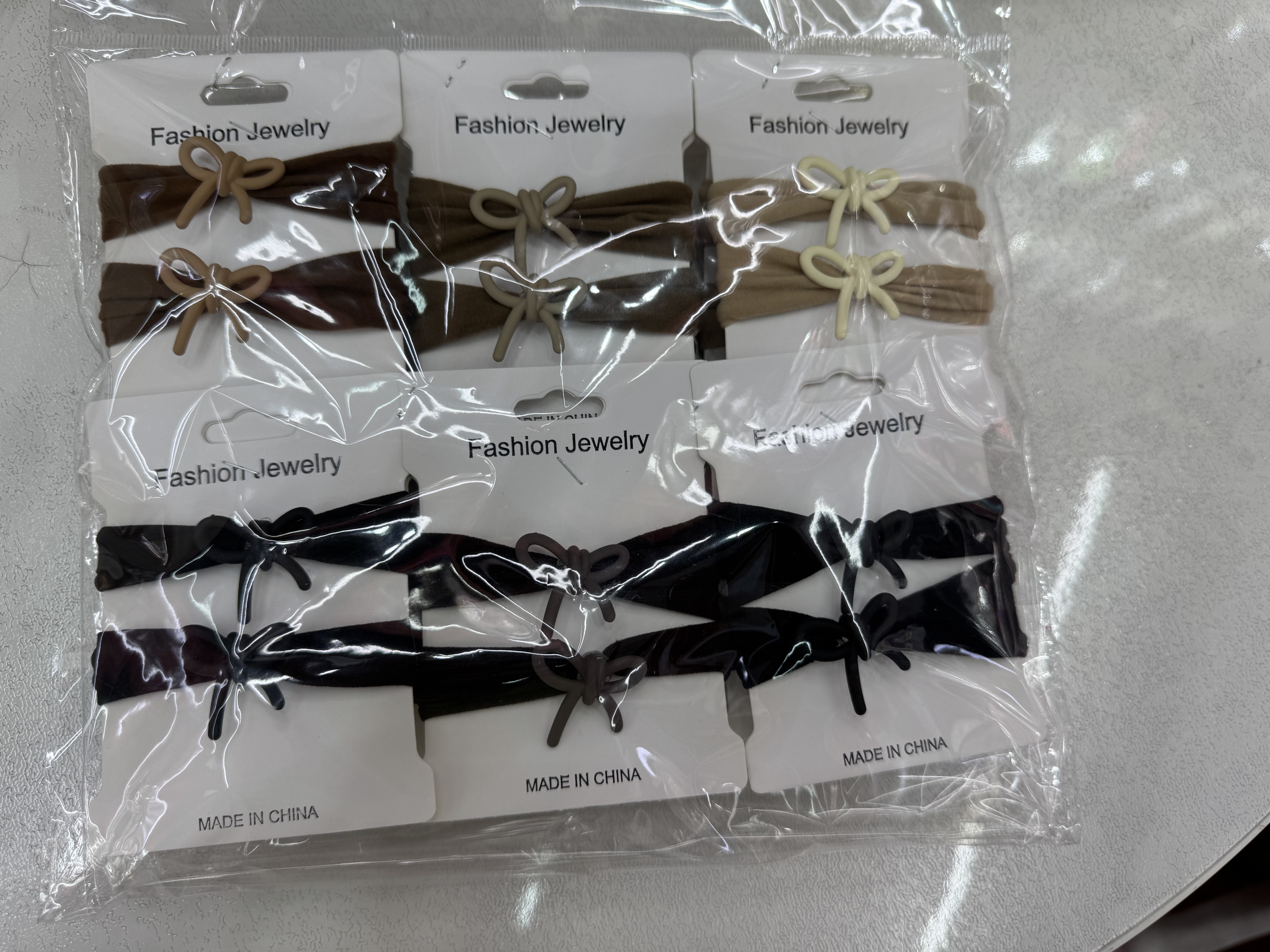 阳阳饰品2025年新款时尚韩版发圈加小领结配件发绳皮筋皮筋