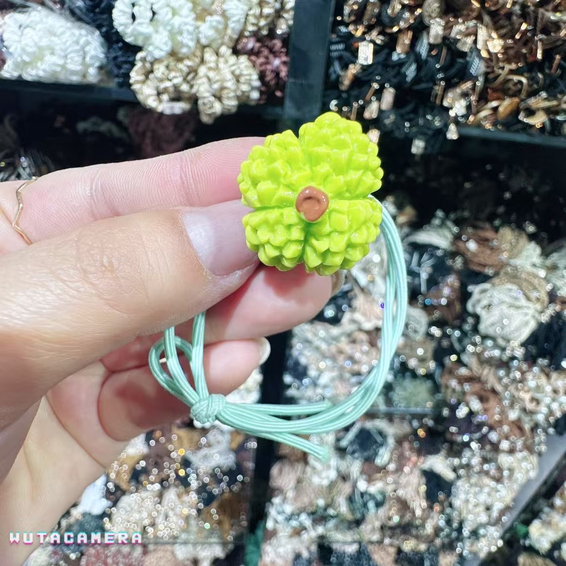 韩版发圈发绳头绳水果卡通时尚品牌可爱皮筋头饰 抓夹点钻设计 美发装饰品 简约时尚发饰女生专用详情图5