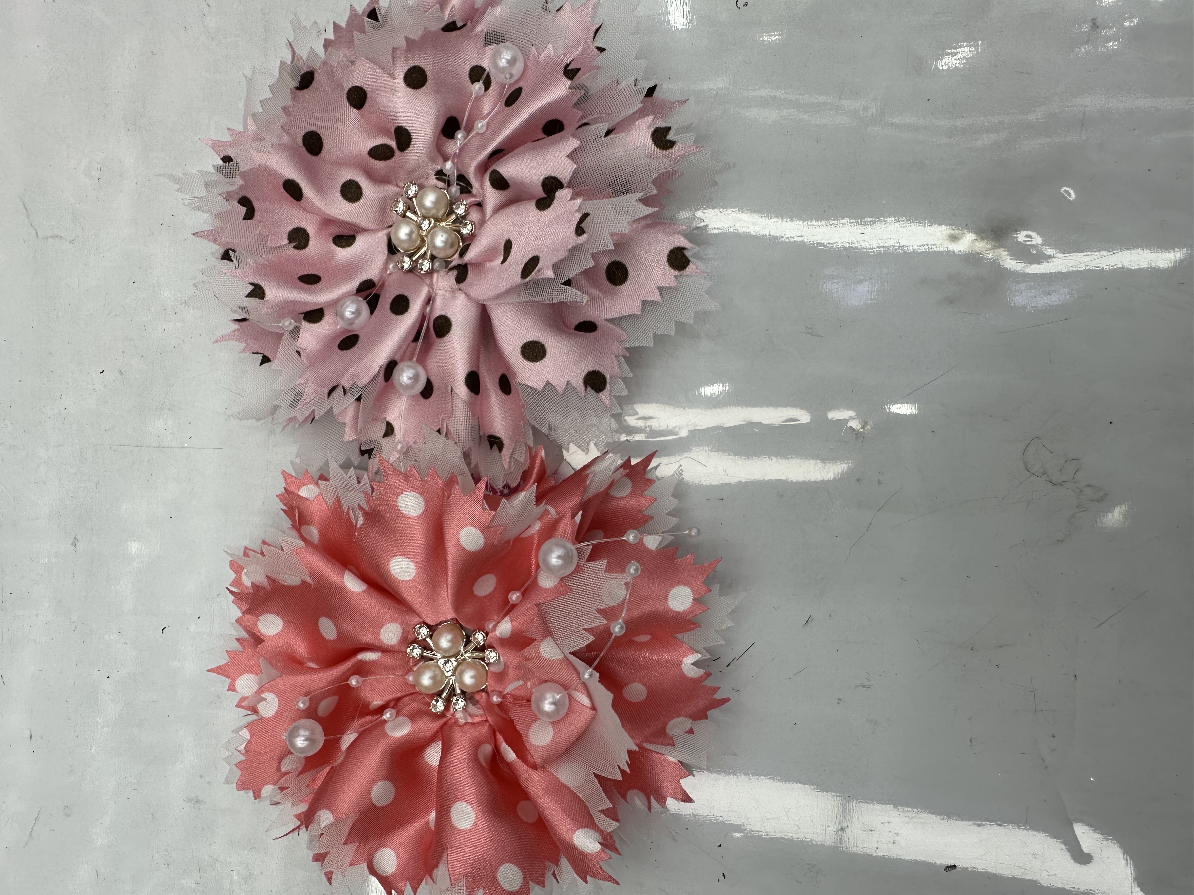 韩版女士拼接发卡 发箍毛发箍儿童款 头箍珍珠装饰 简约时尚发饰新款菲嫦171