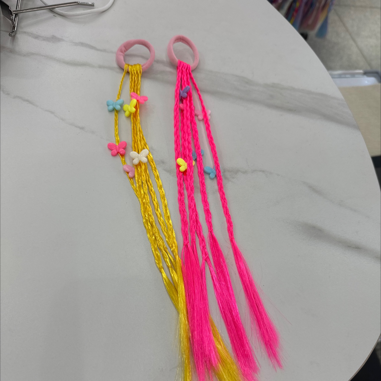 Children's towel loop braided butterfly accessory cute braided wig Application Scenario