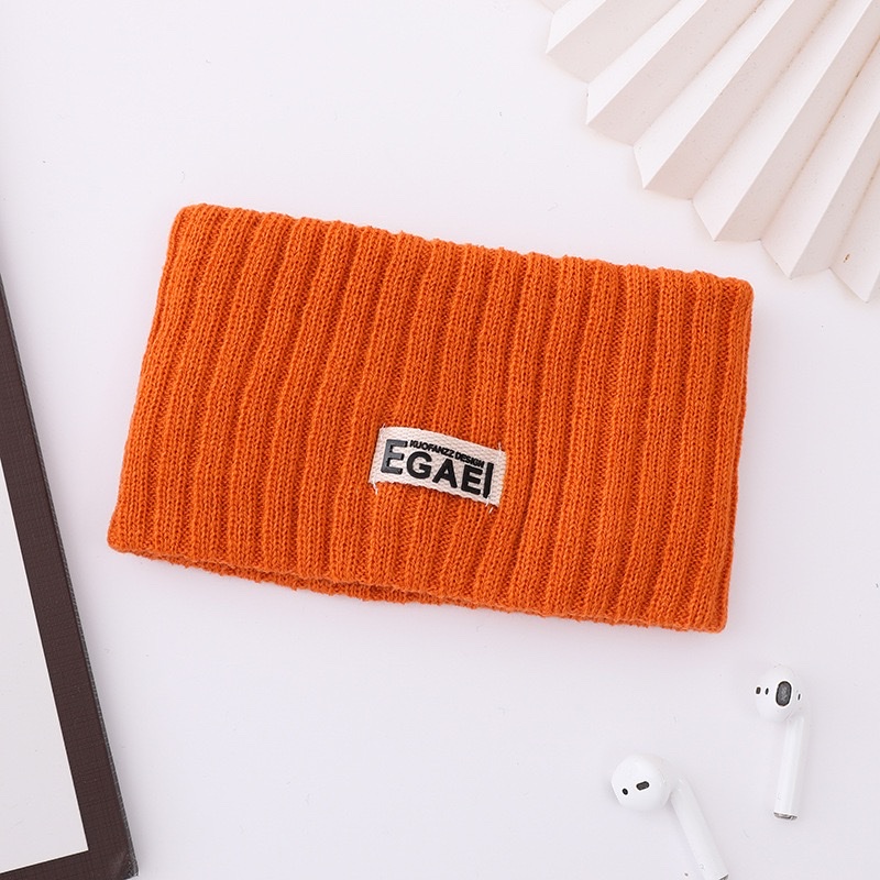 2023 Versatile letter hair band, female Internet celebrity, Korean warm woolen knitted hair band, hat, wide edge head cover, hair band, sports hair band, yoga hair band Item Picture