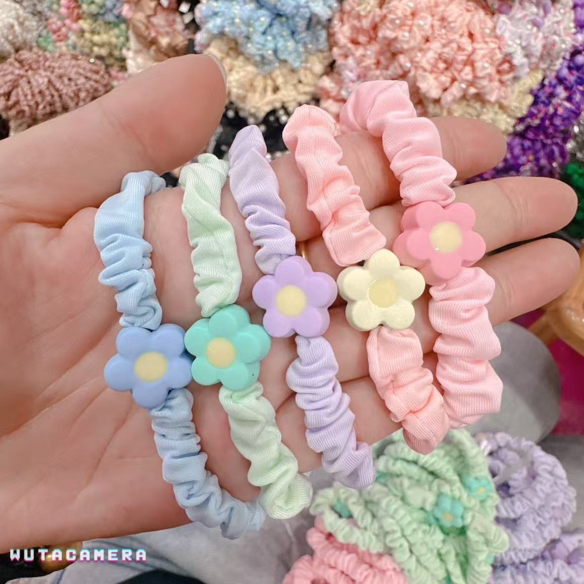 抓夹点钻头饰 皮筋可爱款式 时尚女士发饰 一字夹皮筋发饰套装发绳发圈