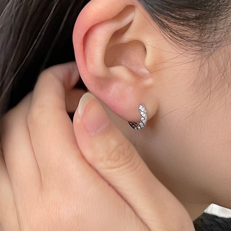 925 silver ear rings, fashionable and elegant for women, anti-allergy ear buckles, new Korean version earrings, 455 accessories, earrings, earrings, stud accessories detail image 6