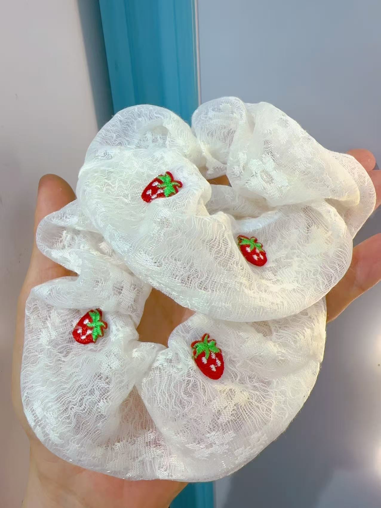 时尚饰品大肠发圈 水果卡通配件 气质大肠圈发绳 简约发饰发圈女士头饰发圈饰品大肠圈头绳