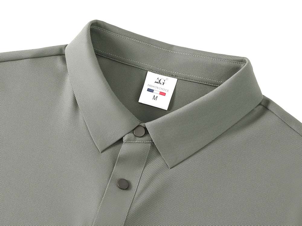 Cross-border high-quality 5A200 brocade ammonia seamless solid color round neck seamless, high-end quick-drying ice cool silk men's short-sleeved, high-end occasion men's casual wear, comfortable, breathable and fashionable new style detail image 8