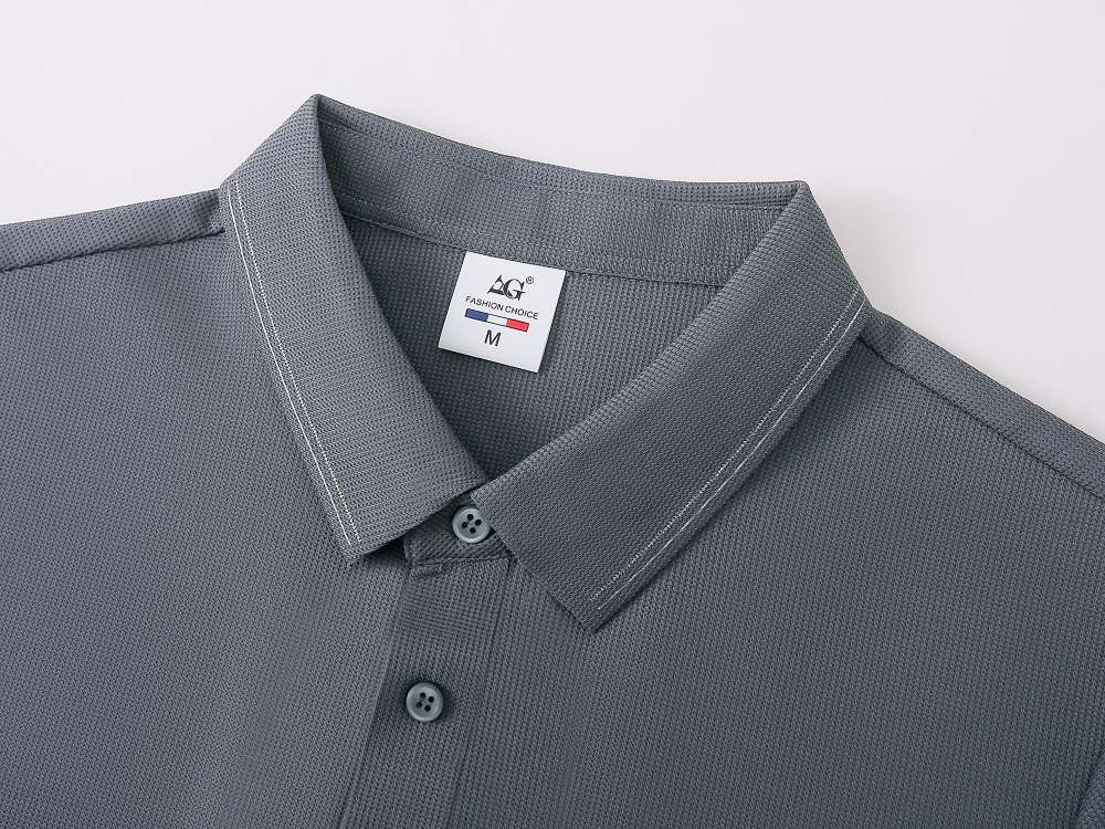 Cross-border high-quality 5A800 melamine seamless solid color round neck seamless, high-end quick-drying ice cool silk men's short-sleeved, high-end occasion men's casual wear, comfortable, breathable and fashionable new style detail image 9