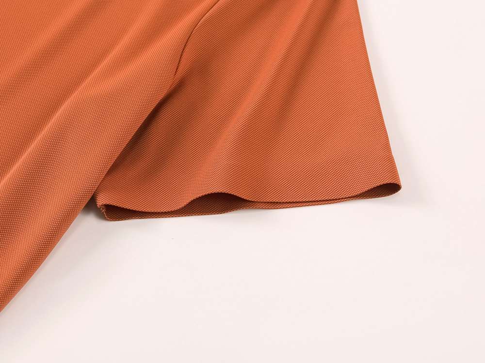 Cross-border high-quality 5A100 brocade ammonia seamless solid color round neck seamless, high-end quick-drying ice cool silk men's short-sleeved, high-end occasion men's casual wear, comfortable, breathable and fashionable new style detail image 11