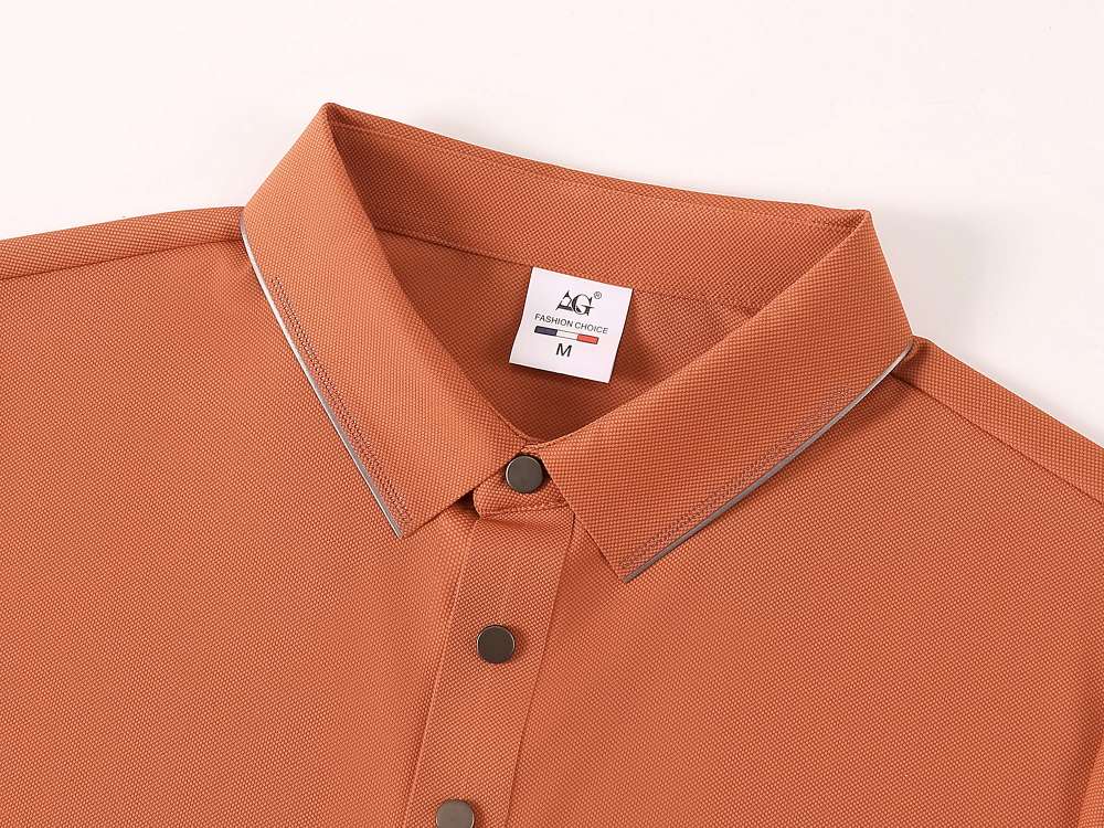 Cross-border high-quality 5A300 brocade ammonia seamless solid color round neck seamless, high-end quick-drying ice cool silk men's short-sleeved, high-end occasion men's casual wear, comfortable, breathable and fashionable new style detail image 8