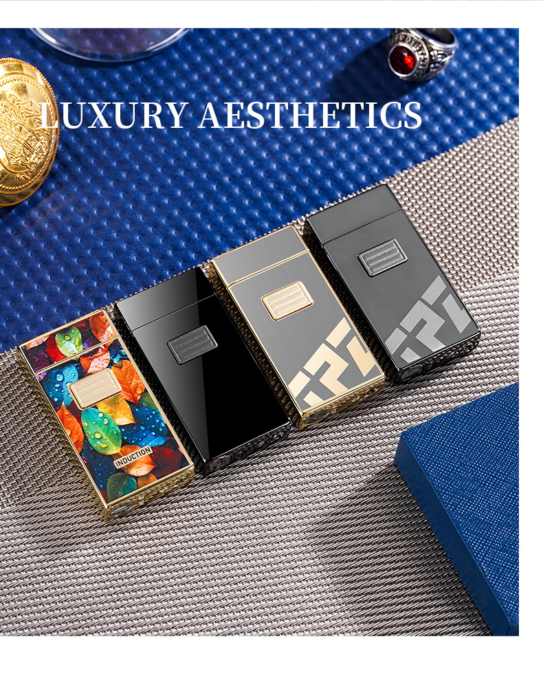 CL803双镀轻松点火防风红火充气创意电子感应直冲打火机厂家直销打火机金属打火机定制金属打火机定制充电式打火机详情图7