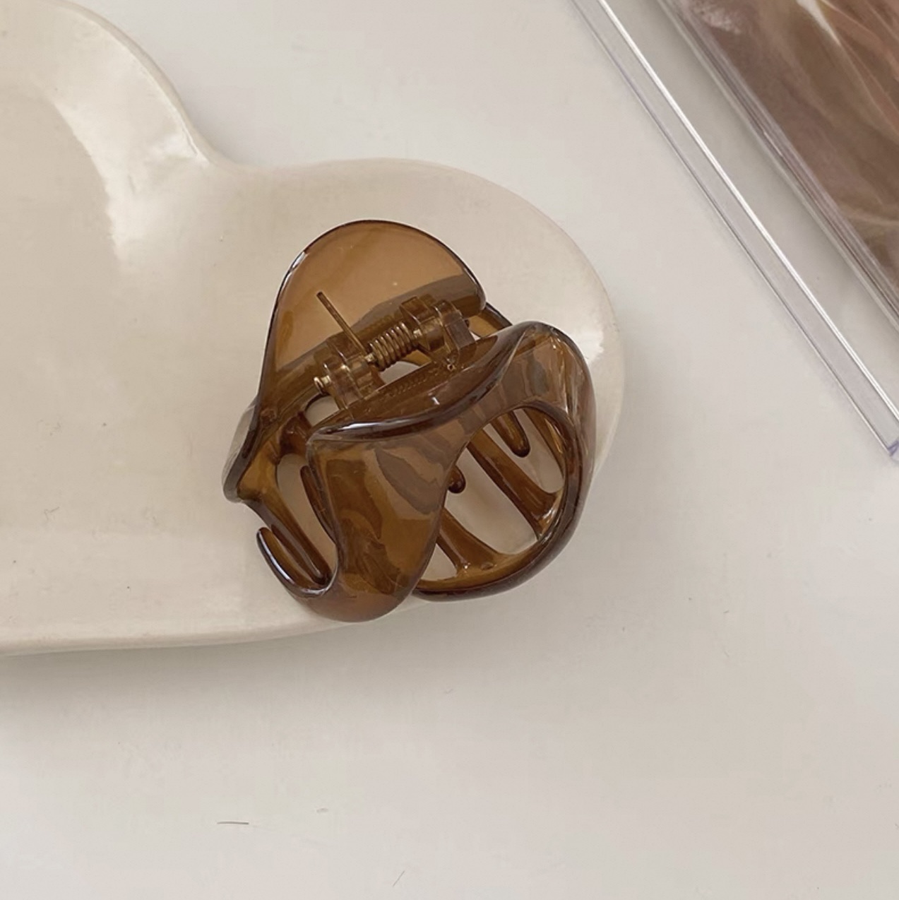 韩国高马尾神器固定美拉德抓夹发饰小号秋冬盘发发夹头饰无痕女详情图4