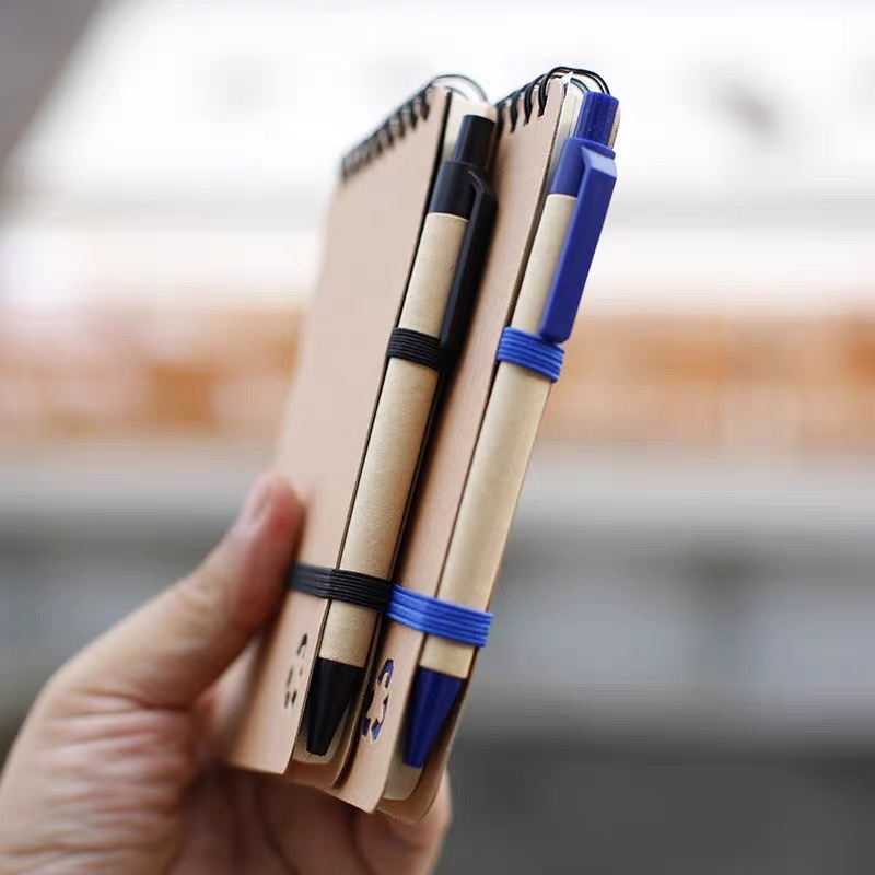 Custom-made coil notebooks, notebooks, notepads, 70-page notebooks with ballpoint pens, portable notebooks, and temporary record books Specification image