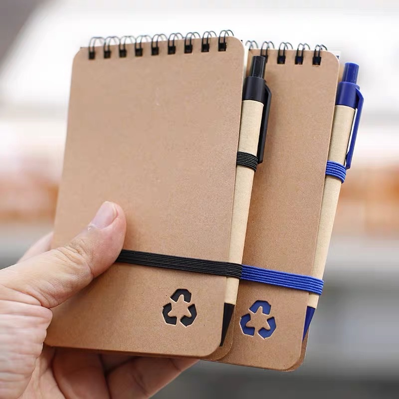 Custom-made coil notebooks, notebooks, notepads, 70-page notebooks with ballpoint pens, portable notebooks, and temporary record books Application Scenario