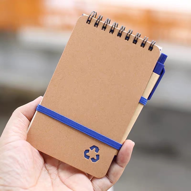 Custom-made coil notebooks, notebooks, notepads, 70-page notebooks with ballpoint pens, portable notebooks, and temporary record books Item Picture