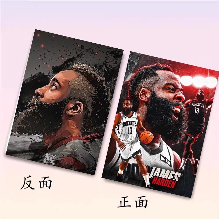 Custom basketball NBA series notepad A4567 cuaderno de ejercicios de clase libro de ejercicios de baloncesto personalizado libro del estudiante details Picture