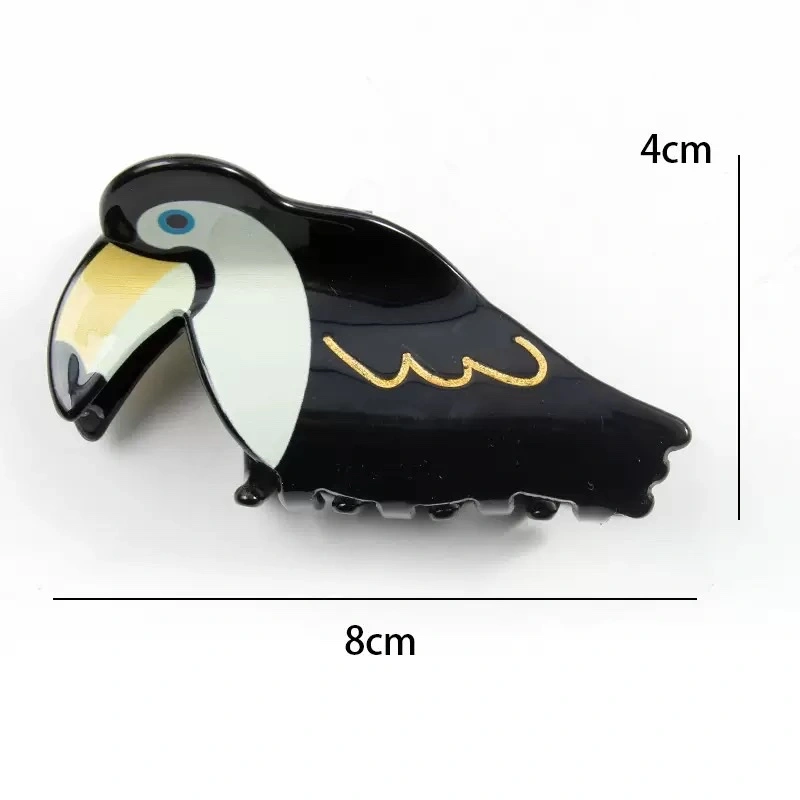 Acrylic cartoon animal hair grippers, hair clips, headwear, hair accessory grippers, grippers detail image 3