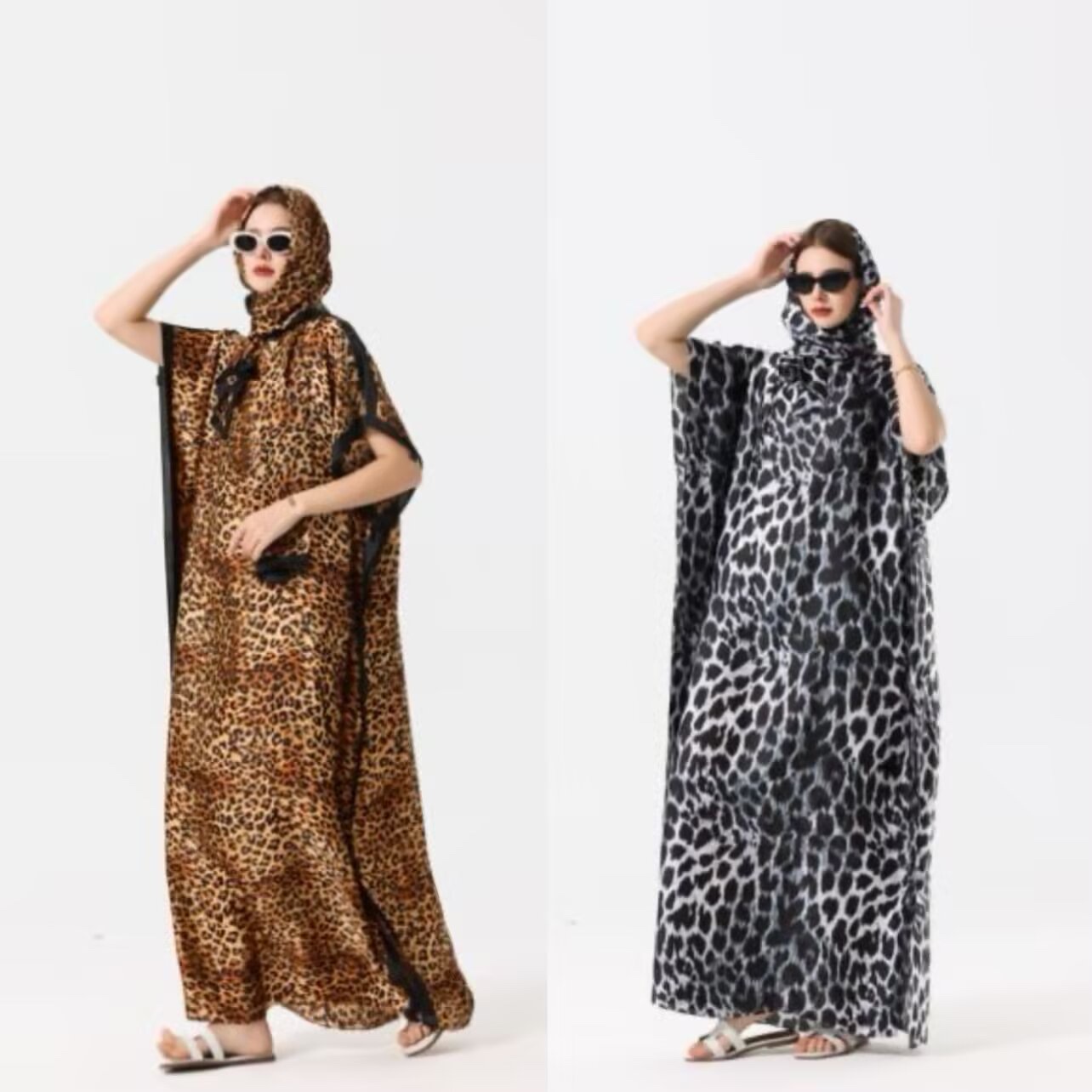 African robe manufacturer direct sales, self-production and self-sale, custom-made scarves based on samples, Muslim sun protection detail image 6
