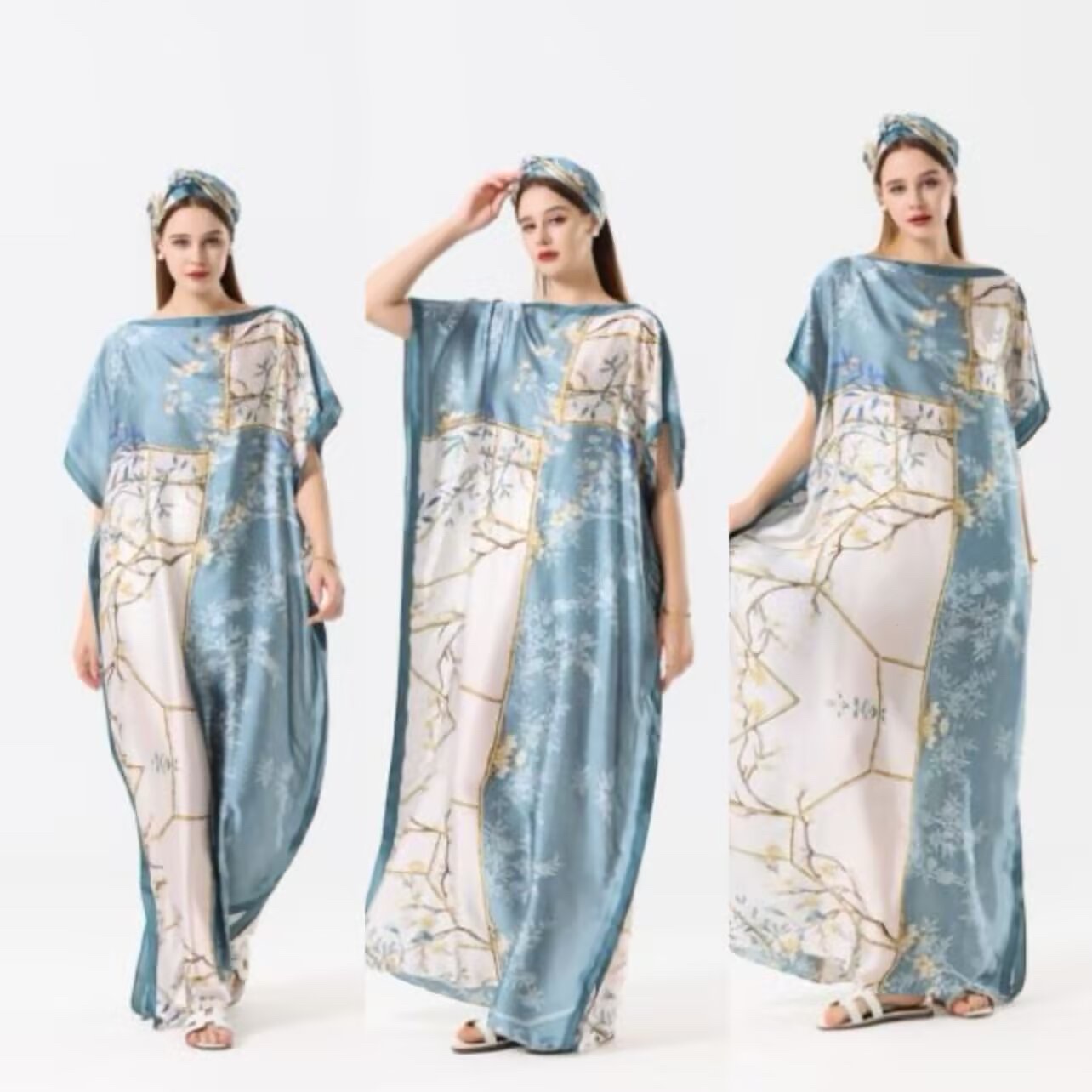 African robe manufacturer direct sales, self-production and self-sale, custom-made scarves based on samples, Muslim sun protection detail image 9