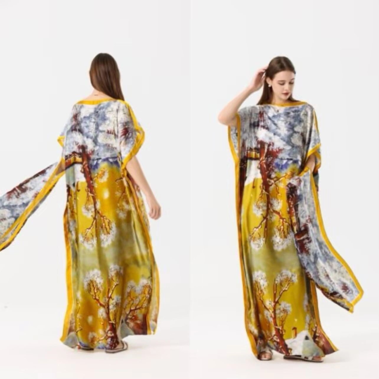 African robe manufacturer direct sales, self-production and self-sale, custom-made scarves based on samples, Muslim sun protection detail image 4