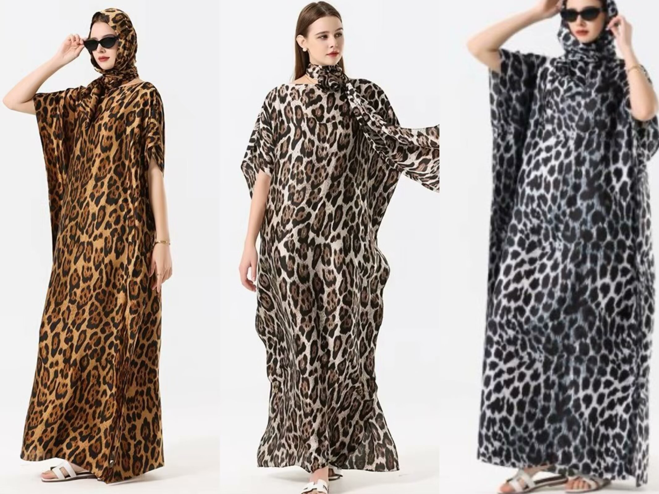 African robe manufacturer direct sales, self-production and self-sale, custom-made scarves based on samples, Muslim sun protection detail image 15