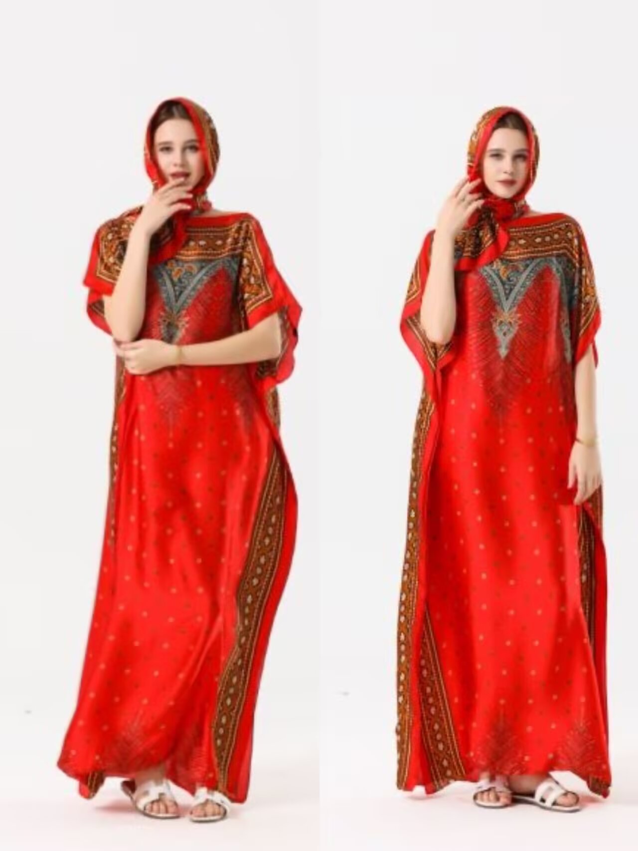 African robe manufacturer direct sales, self-production and self-sale, custom-made scarves based on samples, Muslim sun protection detail image 14