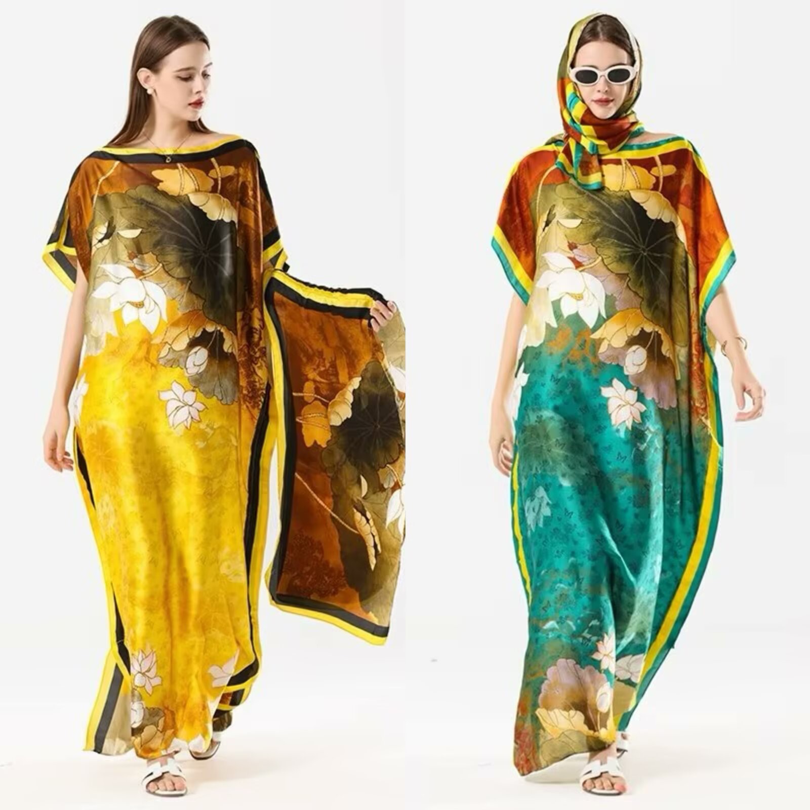 African robe manufacturer direct sales, self-production and self-sale, custom-made scarves based on samples, Muslim sun protection detail image 17