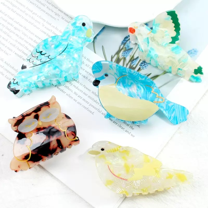 Acrylic cartoon animal hair grippers, hair clips, headwear, hair accessory grippers, grippers