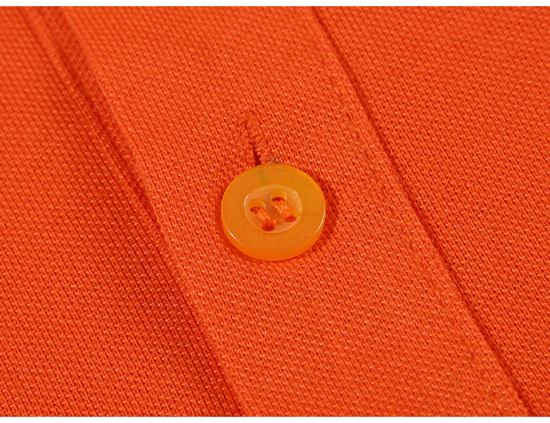 Cross-border cotton imitation CVC solid color lapel new short-sleeved lapel polo for both men and women, fashionable and casual polo for both men and women, simple and comfortable short-sleeved trendy polo detail image 3