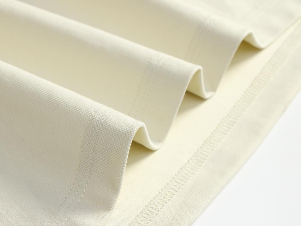 Cross-border Solona shoulder Patch color round Neck T-shirt 260g/㎡ Men's and women's same new short-sleeved T-shirt Men's and women's trendy clothes, fashionable and casual men's and women's T-shirt simple and comfortable short-sleeved trendy T-shirt detail image 12