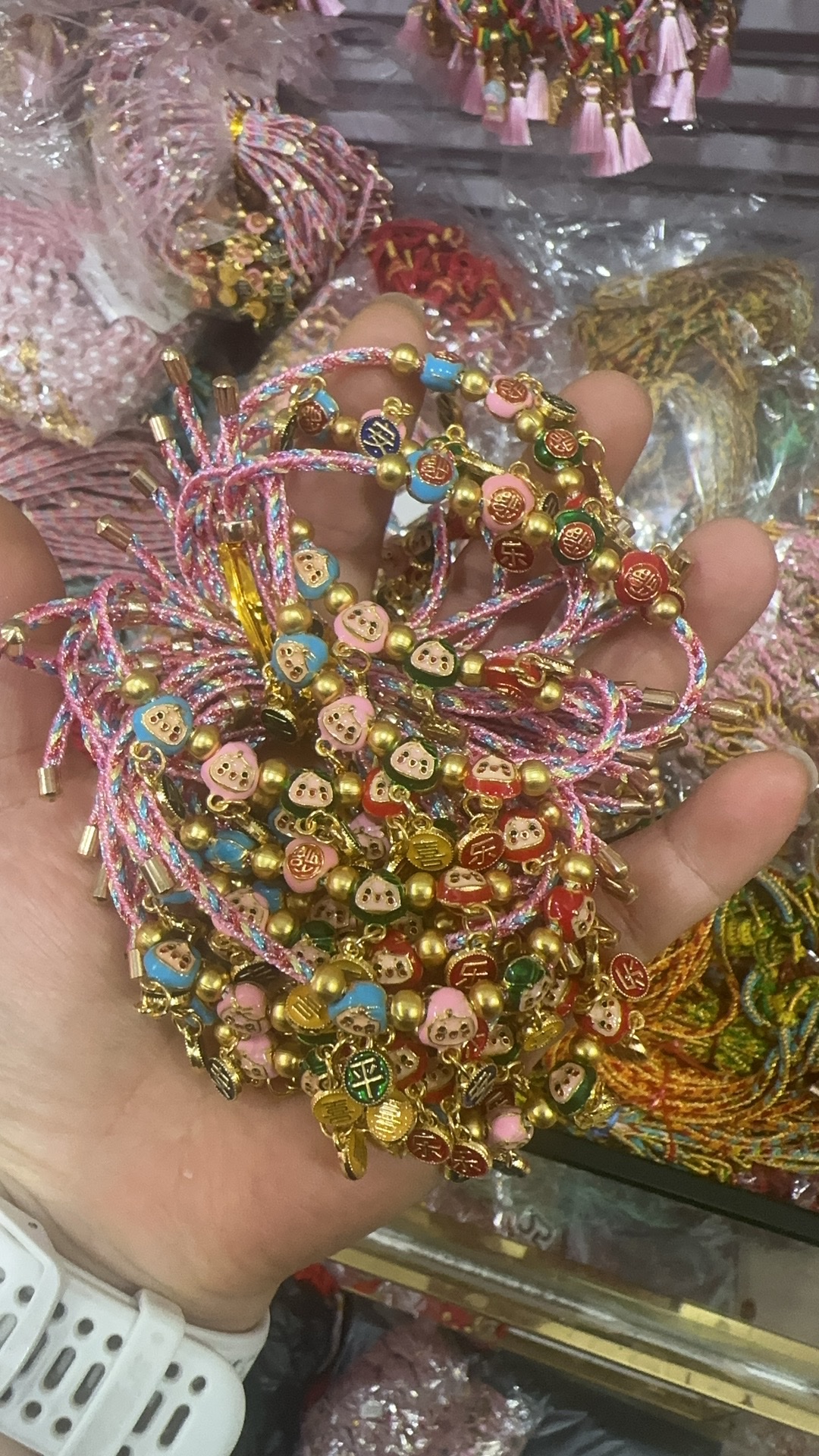 端午节粽子手链男女童手工端午节五彩绳小粽子手链儿童手绳婴儿宝宝配饰