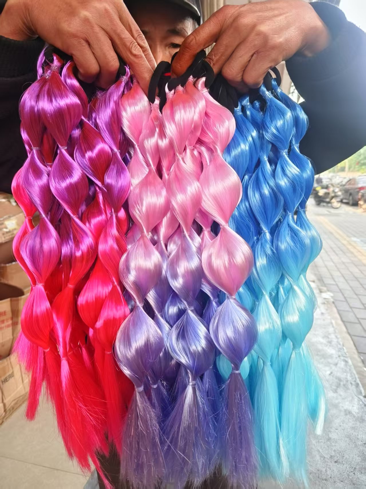 其他假发实物图