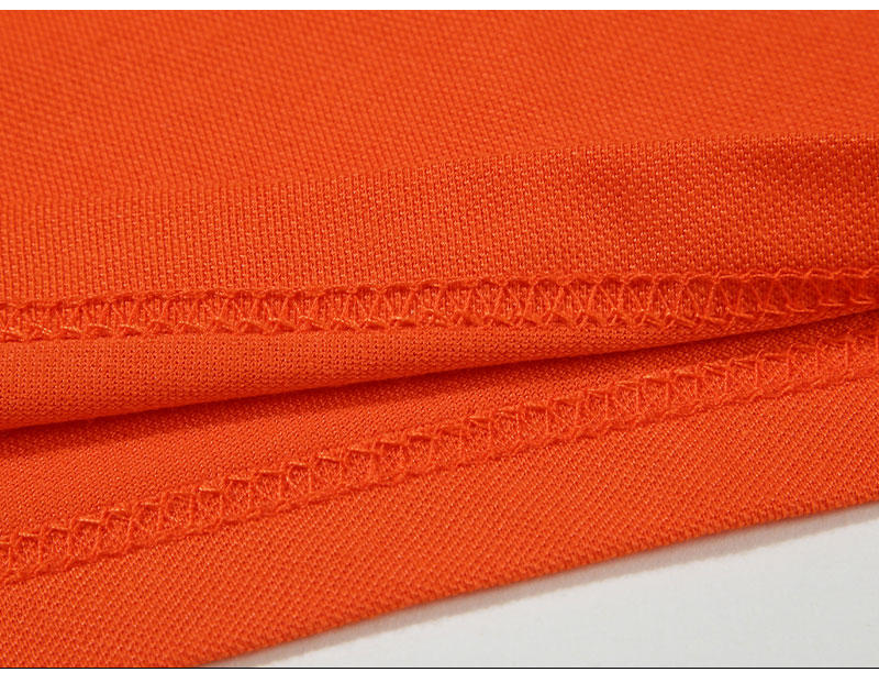 Cross-border cotton imitation CVC solid color lapel new short-sleeved lapel polo for both men and women, fashionable and casual polo for both men and women, simple and comfortable short-sleeved trendy polo detail image 5