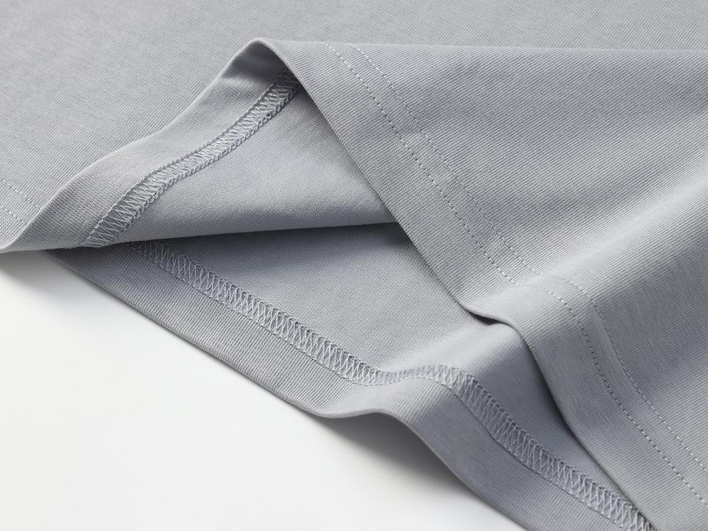 Cross-border Solona trendy brand round-neck T-shirt 260g/㎡ Women's new short-sleeved T-shirt with a cinched waist design. Women's trendy clothes, fashionable and casual women's T-shirt, simple and comfortable short-sleeved trendy T-shirt detail image 11