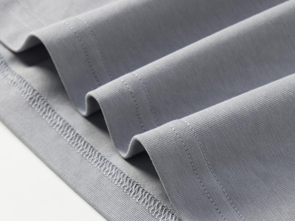 Cross-border Solona trendy brand round-neck T-shirt 260g/㎡ Women's new short-sleeved T-shirt with a cinched waist design. Women's trendy clothes, fashionable and casual women's T-shirt, simple and comfortable short-sleeved trendy T-shirt detail image 9